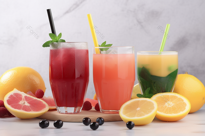 夏天西柚橙汁木质托盘水果果汁吸管饮料摄影背景,高清,摄影图,摄影图片,图片大全,摄影图免费下载